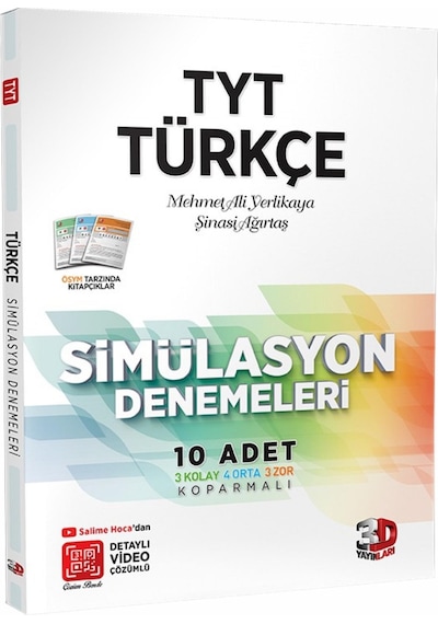3D Yayınları Tyt 4'Lü Simülasyon Deneme Seti