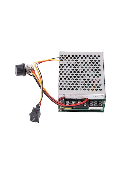 10v-55v 40a Pwm Fırçalı Dc Motor Sürücü Cw Ccw Ters Hareket Anahtarlı Ve Led Ekranlı