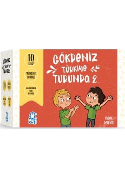 Gökdeniz Türkiye Turunda 2 - 4. Sınıf Hikaye Seti Mavi Kirpi Kitap Vildan Özdemir Çocuk Kitaplığı Gökdeniz Türkiye Turunda 2