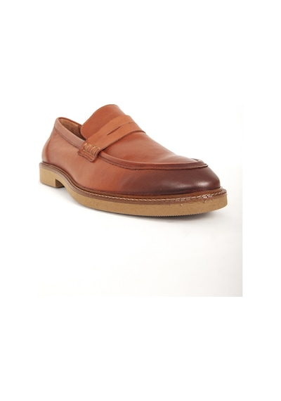 Dericlub Erkek Gerçek Deri Klasik Loafer Fr 242025 Taba Taba