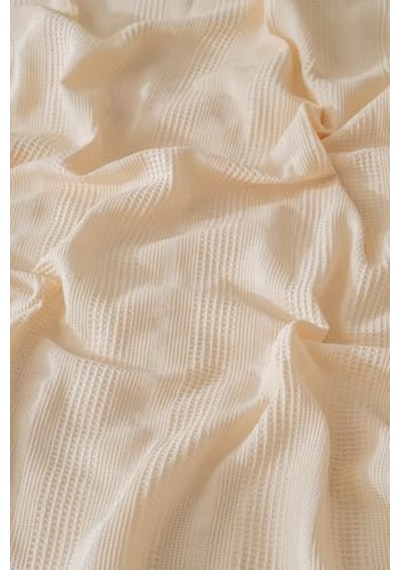 100% Pamuk Pike Tek Kişilik, Waffle Bordür Desenli Yatak Örtüsü, Hafif Yazlık Pike, Denizli Üretimi Kaliteli Yatak Örtüsü Krem, Tek Kişilik Pike 160x220 Cm Açik Gri