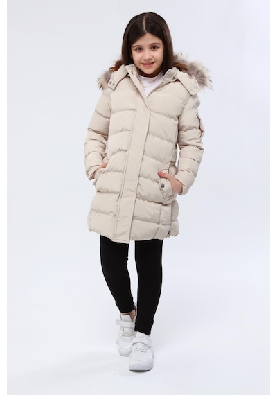 Benitto Kids Kız Çocuk Kaban 1249-bej Bej