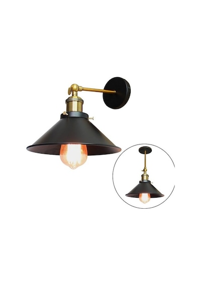 Riolight Retro Eskitme Mafsalı Metal Aplik Çap: 22Cm Eskitme