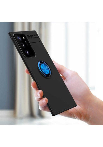 Samsung Uyumlu Galaxy Note 20 Ultra Kılıf Yüzüklü Magnetli Ravel Case
