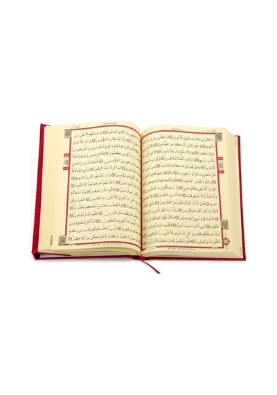 Hafız Boy Gül Desenli Renkli Kuranı Kerim (Pembe) - 9.1123
