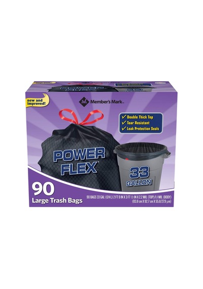 Bir Üye Markası 33 Galon Power-guard İpli Çöp Torbaları 90 Ct. - 1&apos Li Paket