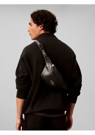 Calvin Klein Bold Logo Webbıng Wa, Ub1 Siyah Erkek Bel Çantası