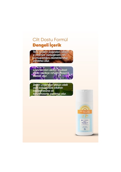 Iva Natura Organik Sertifikalı %100 Doğal Besleyici Yağ Kompleksli Bebek Yağı 125ml