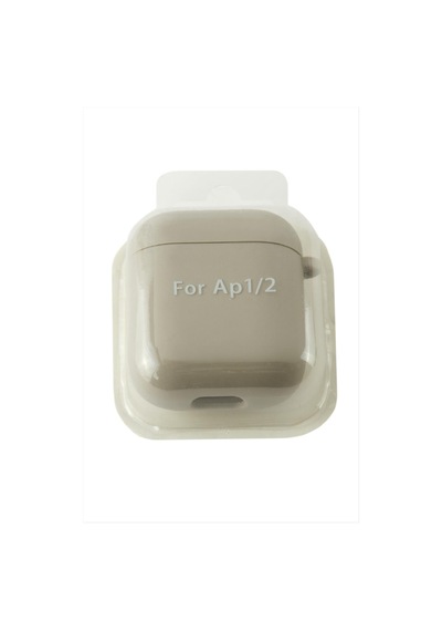 Airpods 1-2 Nesil Uyumlu Kablosuz Silikonlu Kulaklık Kılıfı Gri