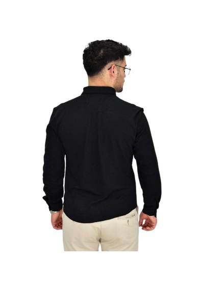 Erkek Likralı Spor Silim Fit Gömlek Bgl-st04333 Siyah Erkek Likralı Spor Silim Fit Gömlek Bgl-st04333 Siyah