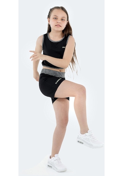 Slazenger DESTA IN Kız Çocuk Alt Üst Takım Siyah