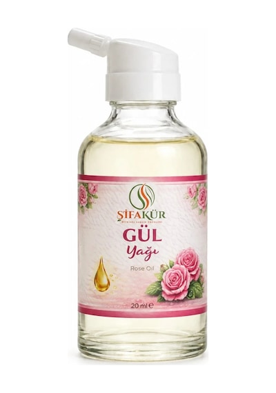 Gül Yağı 20 ml Gül Bakım Yağı Cilt ve Saç İçin