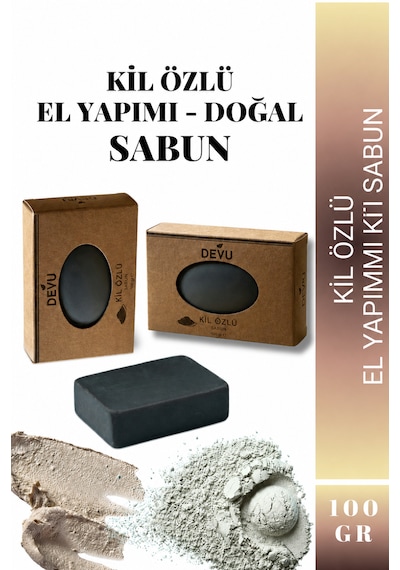 El Yapımı Doğal Sabun Kil Özlü Doğal Sabun