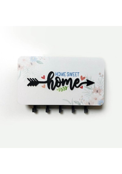 Home Yazılı Dekoratif Bölmeli Anahtarlık Duvar Askılık Dekor Diğer