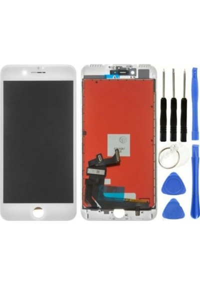 Apple iPhone Uyumlu  7 Plus Lcd Ekran Dokunmatik Beyaz Lw