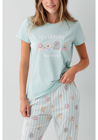 Rolypoly Kadın Yeşil Pijama Takım Rp3810-s-v2 Yeşil