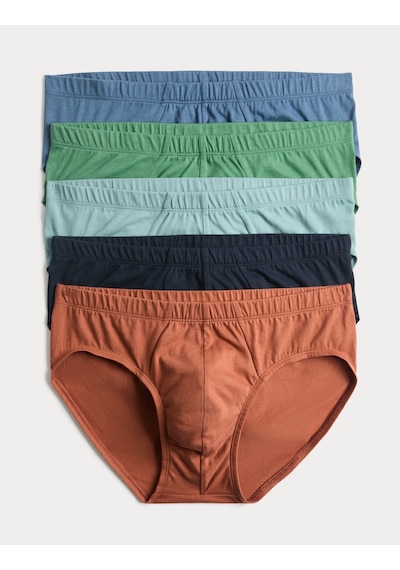 Marks & Spencer 5’li Saf Pamuk Cool & Fresh Slip T14002559F Çok Renkli Marks & Spencer 5’li Saf Pamuk Cool & Fresh Slip T14002559F Çok Renkli