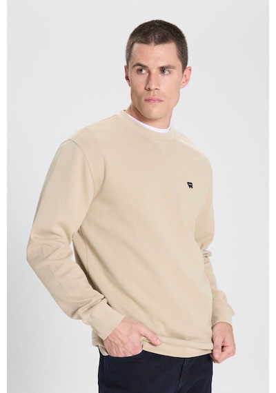 Wrangler Erkek Regular Fit Bisiklet Yaka Bej Sweatshirt - W242726614 Bej