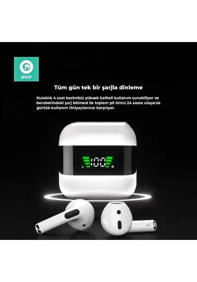 Dvip P50 Pro TWS Bluetooth 5.1 Kulak İçi Kulaklık