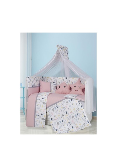 Aras Bebe Safari Uyku Seti 60 120 - Pembe