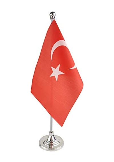 Küçük Mini Türk Bayrağı, Ofis Ve Festivaller İçin Dekoratif Abanoz - Beyaz Küçük Mini Türk Bayrağı, Ofis Ve Festivaller İçin Dekoratif Abanoz - Beyaz