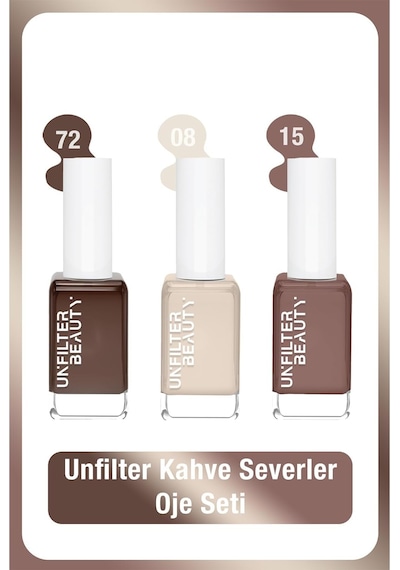 Watsons Unfılter Beauty No:08 + No:15 + No:72 Oje Seti 0