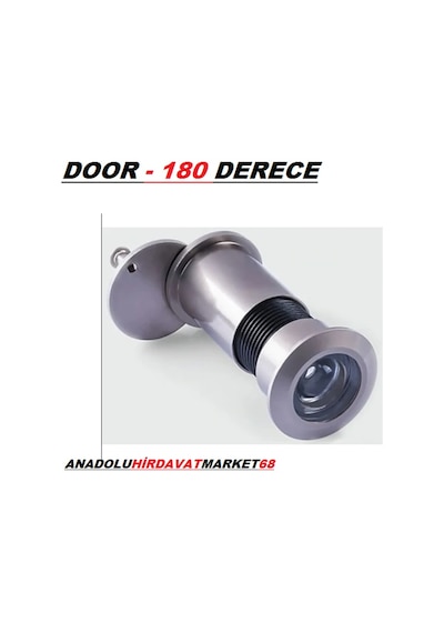 Door Uzun Kapı Dürbünü Çelik Kapı Dürbünü 11cm 25mm Saten Renk