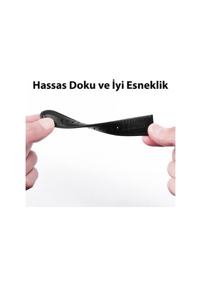 Coofbe Hermes Loop Samsung Uyumlu Galaxy Watch 20MM ve Huawei GT2-GT3-Magic 2 42MM İçin Deri Kayış Kordon