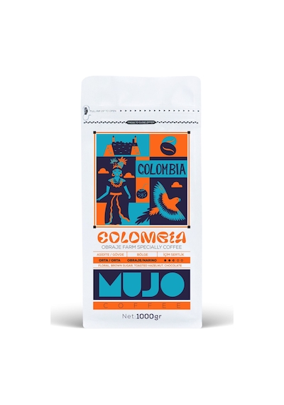 Colombia Obraje Farm Specially Coffee Çekirdek Kahve-1000gr-aeropress Aeropress