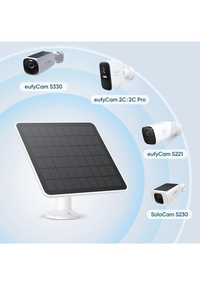 Eufy Güvenlik Güneş Paneli 3w ,sürekli Güç Kaynağı Ve Kamera Şarjı Için Güneş Enerji