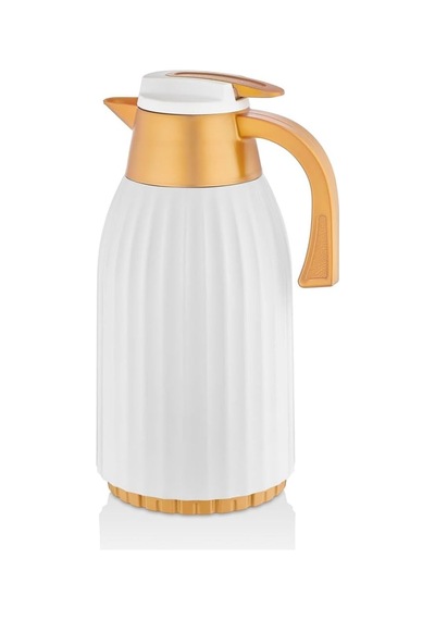 Kastel Serisi 1.5 Litre Cam Termos Açık Beyaz
