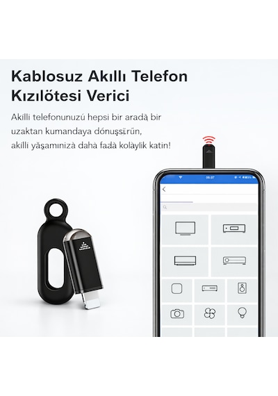 Apple Uyumlu iOS Akıllı Kızılötesi Uzaktan Kumanda Adaptörü Kablosuz Ir Blaster