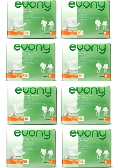 Evony Belbantlı Yetişkin Hasta Bezi Büyük Boy L 8 x 30'lu