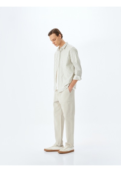 Koton Beli Bağcıklı Cep Detaylı Pamuklu Chino Pantolon Deve Tüyü 5sam40023hw Taba Koton Beli Bağcıklı Cep Detaylı Pamuklu Chino Pantolon Deve Tüyü 5sam40023hw Taba