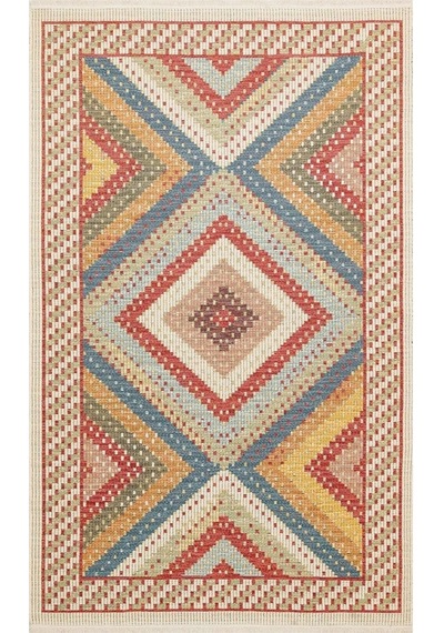 Hoom Rugs Vgt 10 Red Yıkanabilir Çift Taraflı Halı
