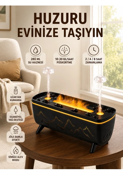 Pdpgv72 Şömine Nemlendirici Siyah