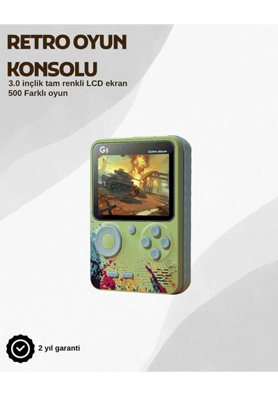 G5 Retro Oyun Konsolu, Taşınabilir, Çocuk Ve Yetişkin
