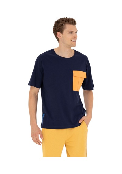 U.S. Polo Assn. Erkek Comfort Bisiklet Yaka Tişört Lacivert