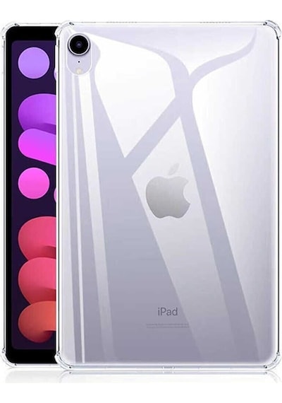 Apple Uyumlu iPad Mini 2021 6.nesil Şeffaf Kılıf Tablet Nitro Anti Shock Silikon Koruyucu Kapak Kılıf