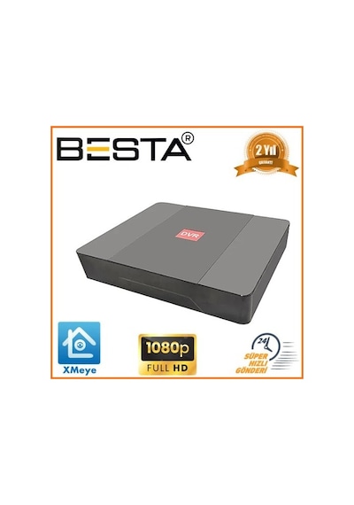 4 Kanal 1080n Tek Sesli Hibrit Dvr Kayıt Kd-204