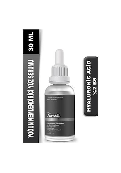 Axwell Premium Tüm Cilt Tipleri Için Yoğun Nemlendirme Bakım Serumu Hyaluronic Acid %2 B5 30 ML
