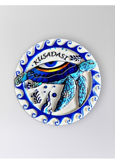 Şarköy Polyester Kabartmalı Kaplumbağalı Magnet 7 Cm Dekoratif Hediyelik Buzdolabı Süsü Kod:1302