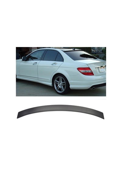Mercedes W204 C180 Cam Üstü Spoiler Fiber