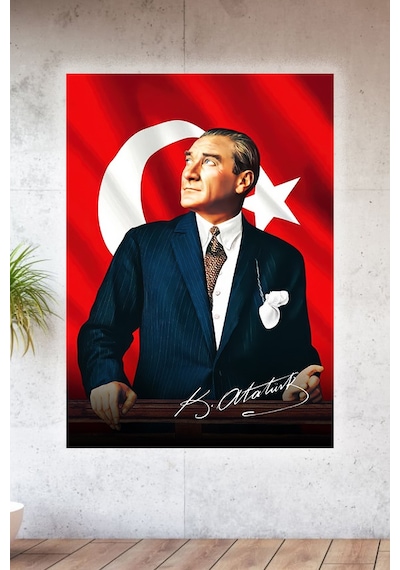 Lucena Metal Baskılı Atatürk Koleksiyonu Tablo No 2 - 15 Cm X 20 Cm
