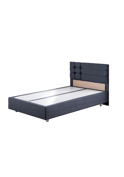Viyana Tek Kişilik Baza Başlık Comfort Yatak Seti Lacivert 90 x 190