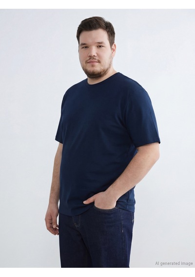 Lcwaıkıkı Classic Lacivert %100 Pamuk Regular Fit Basic Tişört