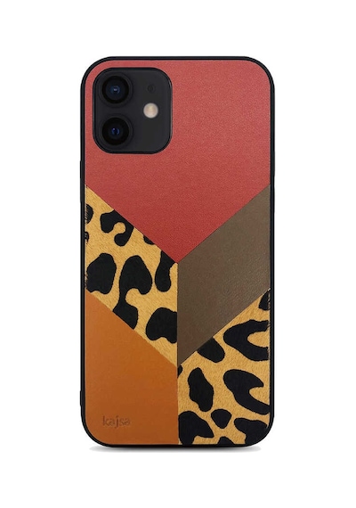 Kajsa Apple Uyumlu iPhone 12 Pro Kılıf Kajsa Glamorous Serisi Leopard Combo Kapak ZORE-216729