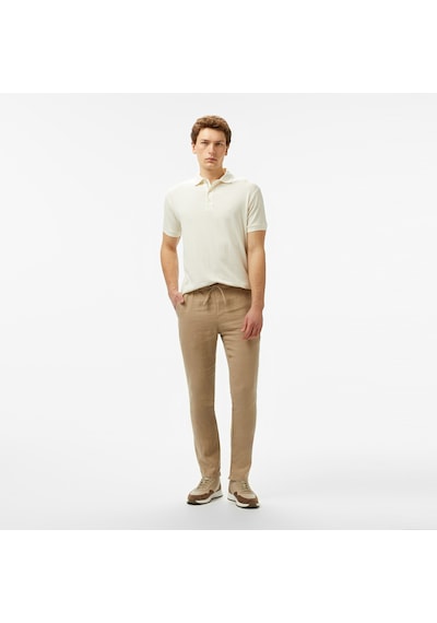 Nautica Erkek Bej Jogger Keten Pantolon Düz P55116t Bej