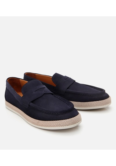 Hotiç Erkek Süet Deri Lacivert Rahat Tabanlı Espadril 02ayh303150a680 Lacivert-navy Lacivert