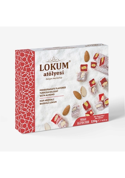 Nar Aromalı Bademli Lokum 120g